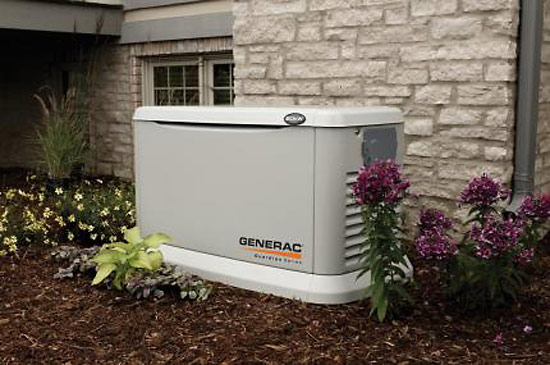 A professional-grade generator automatically takes over when there's a power failure, no matter what the weather