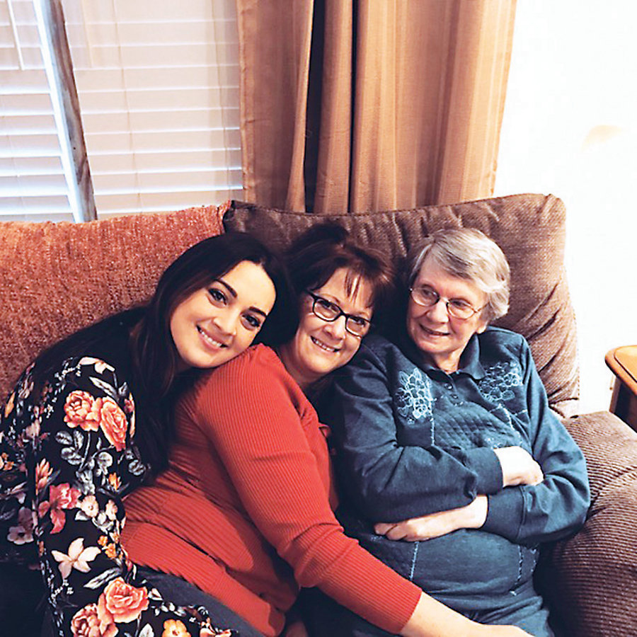 The Southeastern Virginia Chapter of the Alzheimerâ€™s Association offers help and support to area families who are living with the disease. Rachel Francis with her mother Rita Francis and her grandmother Rosie Ward--who is in the late stages of Alzheimerâ€™s disease.