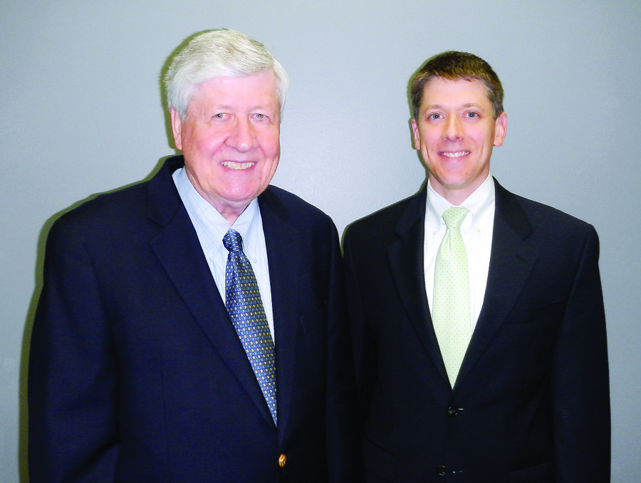 Arie, left, and Stephen Korving, the father and son financial team <BR>behind Korving and Company