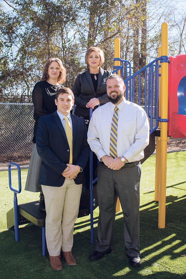 Above, clockwise from left: Center Director  Judi Gray, President Heidi Riden, <BR>HR Director Zach Huffman and Executive Director Kevin Thomas.  <BR>  Photo by Michele Thompson 