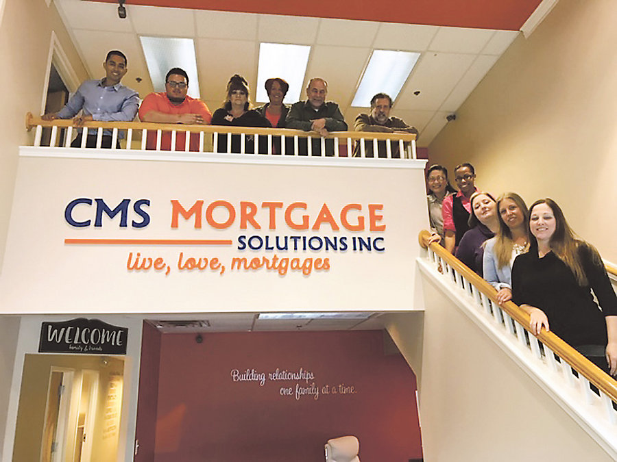 The staff of CMS Mortgage Solutions Inc. <BR> Photo by Michele Thompson