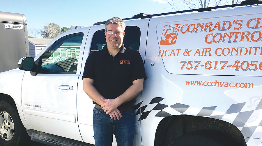 Scott Conrad, owner of Conradâ€™s Climate Control Heating and Air Conditioning