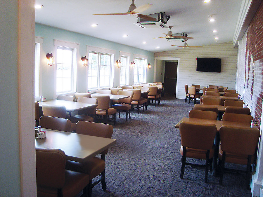 The Black Pelicanâ€™s private Jetty Room can accommodate up to 55 guests.