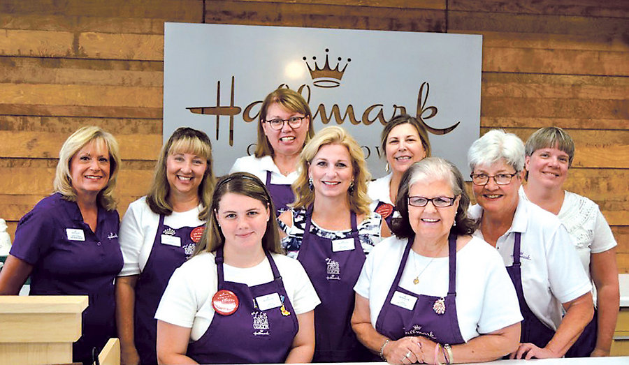 The knowledgeable and friendly staff of Annâ€™s Hallmark is dedicated to helping every customer find the perfect card and gift. The Great Bridge staff (from left): Manager Donna Oâ€™Sullivan, Brenda Hall, Deanna Bailey, Jackie Yeager, Michelle Lorsong, Anna Worrell, Laura Edmonds, Joan Corcoran, and Assistant Manager Sue Mann. (Not pictured: Betty Sue Harris.)