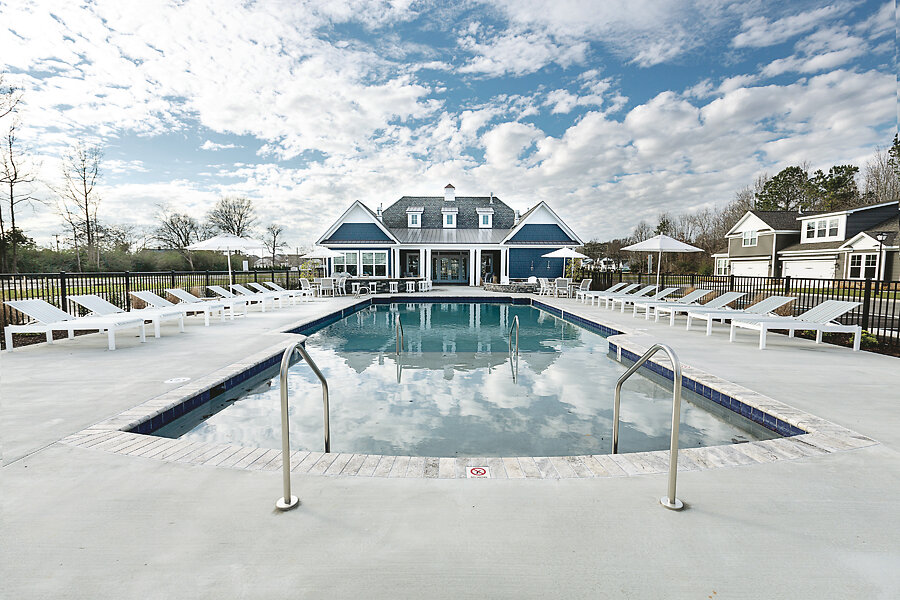 The spectacular pool at the Retreat’s clubhouse.