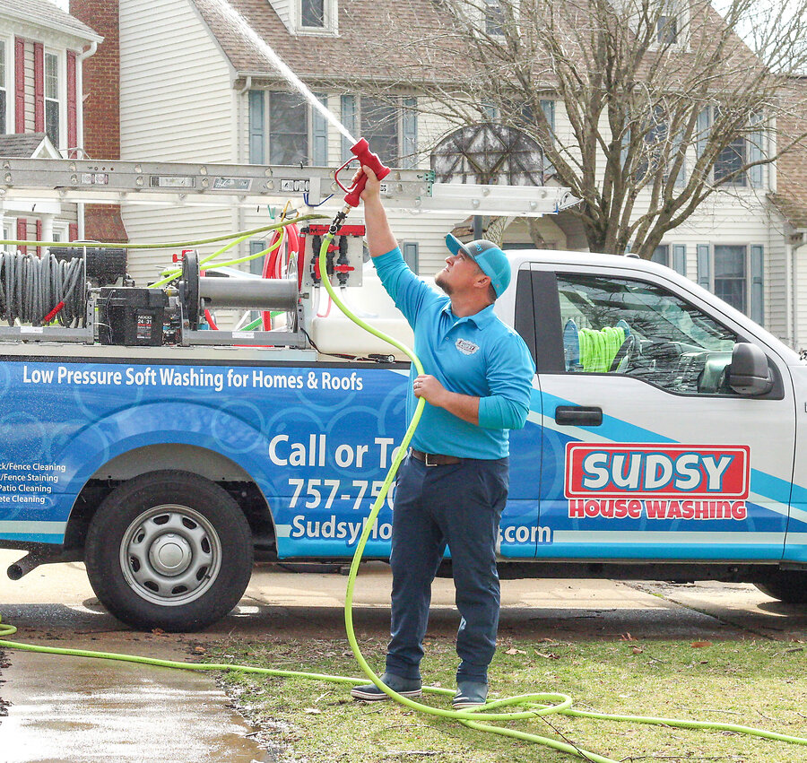 Mickey Ferrell, owner of Sudsy House Washing