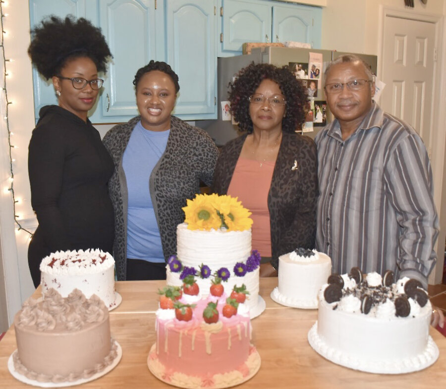 The Windley Family, from right to left: Rick and Beverly Windley and their daughters Donna Lovett and Sherry Johnson. (Daughter Anita Jones wasn't present for this photo.)  Photo by Richard Copeland