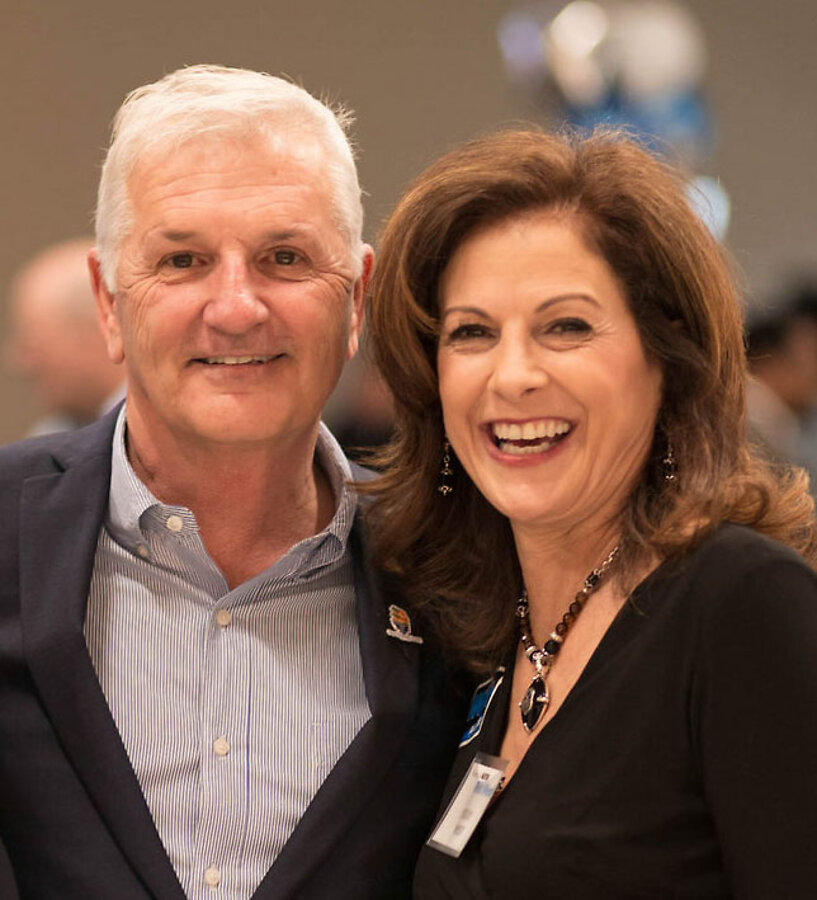 Mayor Rick West and his wife, Vicky